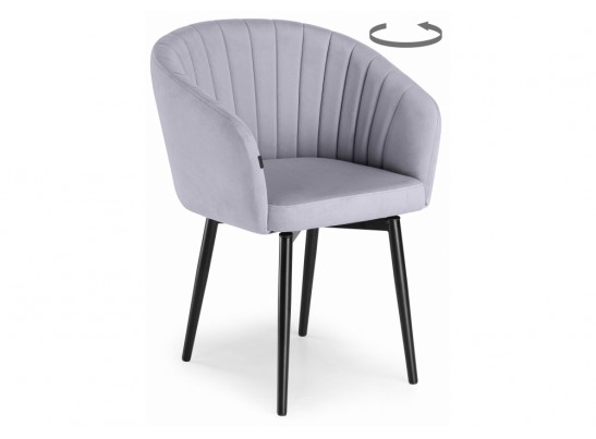 Стул на металлокаркасе Моншау крутящийся черный / velutto 49 в Каменске-Уральском