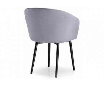 Стул на металлокаркасе Моншау крутящийся черный / velutto 49