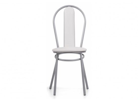 Стул на металлокаркасе Lamniel косое кольцо белый полимер / светлый мусс в Каменске-Уральском