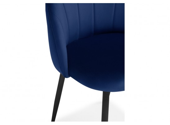 Стул на металлокаркасе Логан синий / черный в Каменске-Уральском