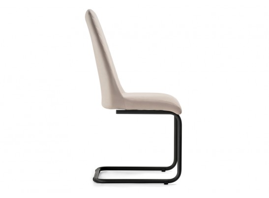 Стул на металлокаркасе Лулла бежевый / черный в Каменске-Уральском