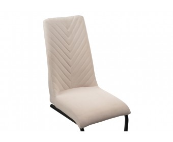 Стул на металлокаркасе Лулла бежевый / черный