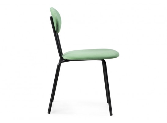 Стул на металлокаркасе Мареон катания минт / черный матовый в Каменске-Уральском