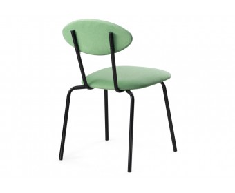 Стул на металлокаркасе Мареон катания минт / черный матовый