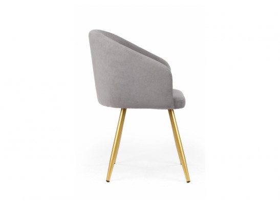 Стул на металлокаркасе Монер 360 темно-серый (glory 20) / золотой в Каменске-Уральском