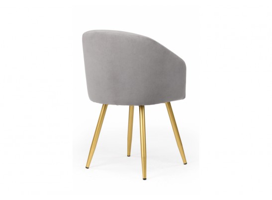 Стул на металлокаркасе Монер 360 темно-серый (glory 20) / золотой в Каменске-Уральском