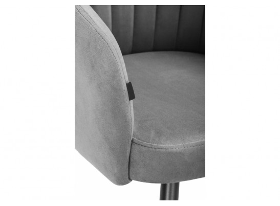 Стул на металлокаркасе Моншау черный / velutto 32 в Каменске-Уральском