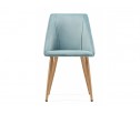Стул на металлокаркасе Morgan light blue / wood в Каменске-Уральском
