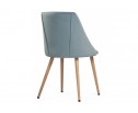 Стул на металлокаркасе Morgan light blue / wood в Каменске-Уральском