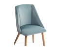 Стул на металлокаркасе Morgan light blue / wood в Каменске-Уральском