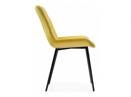 Стул на металлокаркасе Орди желтый / черный глянец в Каменске-Уральском
