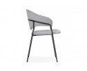 Стул на металлокаркасе Рансол серебряный / черный глянец в Каменске-Уральском