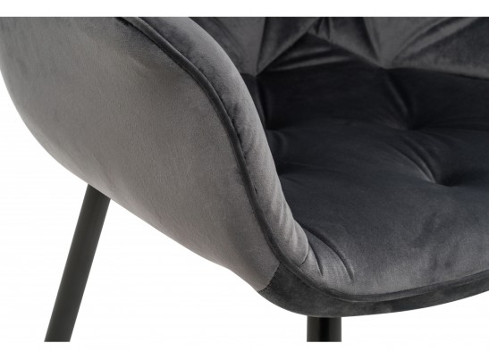 Стул на металлокаркасе Remo тёмно-серый в Каменске-Уральском