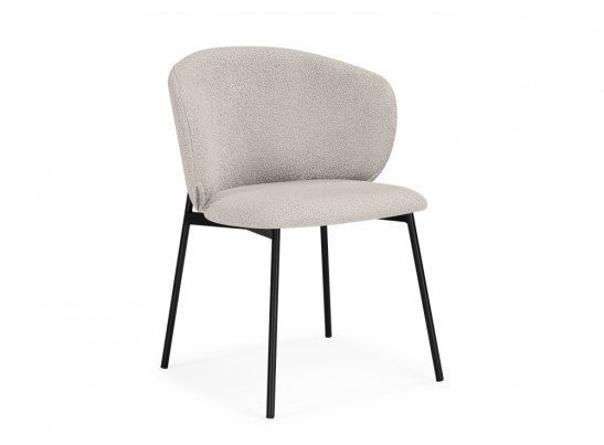 Стул на металлокаркасе Рикко бежевый (05 beige) / черный в Каменске-Уральском