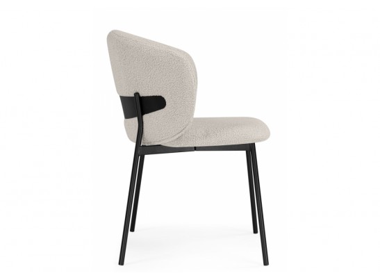 Стул на металлокаркасе Рикко бежевый (05 beige) / черный в Каменске-Уральском