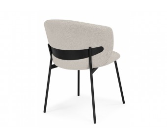 Стул на металлокаркасе Рикко бежевый (05 beige) / черный