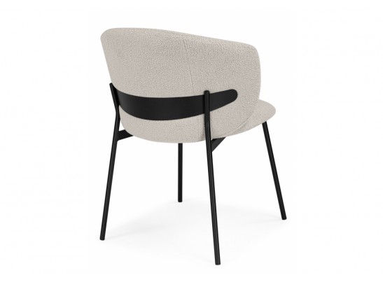 Стул на металлокаркасе Рикко бежевый (05 beige) / черный в Каменске-Уральском