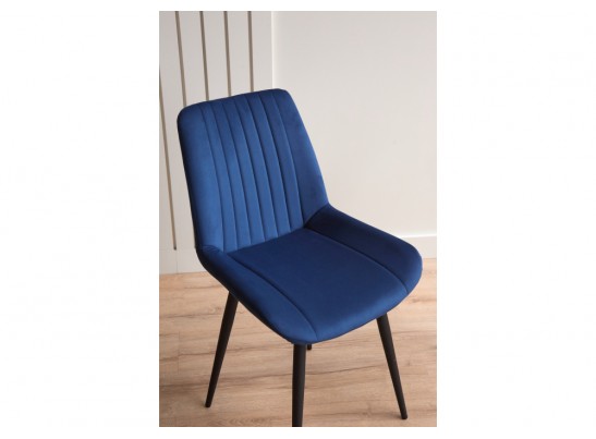 Стул на металлокаркасе Седа синий (zd 798) / черный в Каменске-Уральском