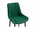 Стул на металлокаркасе Седа велюр зеленый / черный в Каменске-Уральском