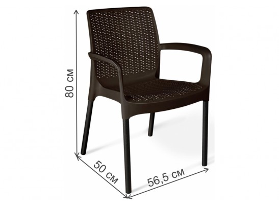 Стул на металлокаркасе Sheffilton SHT-S68 черно-коричневый / черный муар в Каменске-Уральском