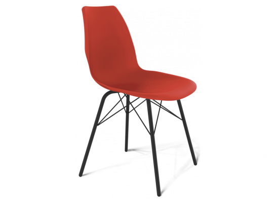 Стул на металлокаркасе SHT-ST29/S64 красный красный ral3020 / черный муар в Каменске-Уральском