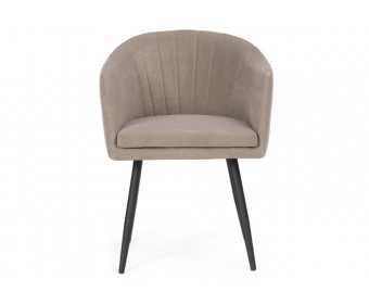 Стул на металлокаркасе Валета капучино / черный