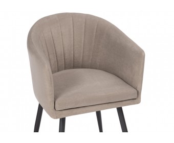 Стул на металлокаркасе Валета капучино / черный