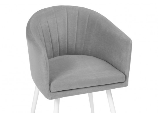 Стул на металлокаркасе Валета светло-серый / белый в Каменске-Уральском