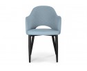 Стул на металлокаркасе Vener light blue / black в Каменске-Уральском