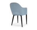 Стул на металлокаркасе Vener light blue / black в Каменске-Уральском