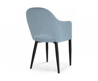 Стул на металлокаркасе Vener light blue / black