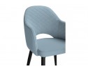 Стул на металлокаркасе Vener light blue / black в Каменске-Уральском