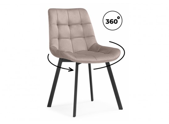 Стулья на металлокаркасе Челси 360 латте (ZD 290) / черный в Каменске-Уральском