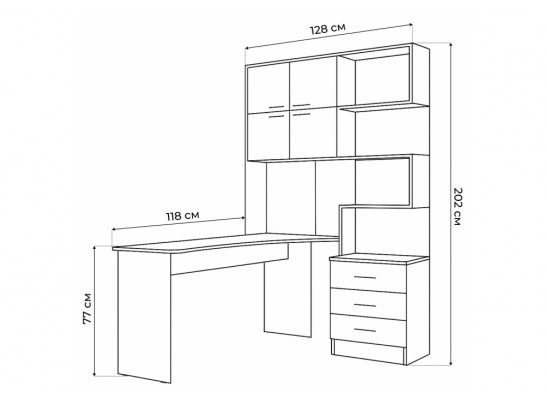 Компьютерный стол Эльброни левый кашемир в Каменске-Уральском