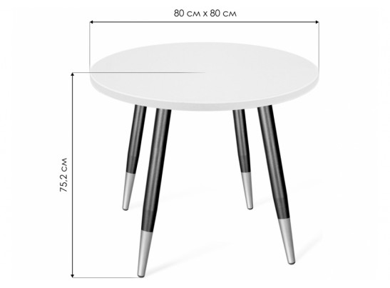 Деревянный стол SHT-TU14/МДФ 80 бетон светлый / чёрный муар / золото в Каменске-Уральском