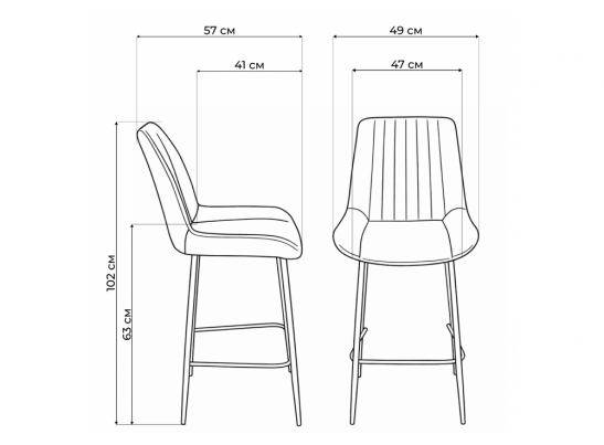 Полубарный стул Седа бежевый (zd 210) / золотой в Каменске-Уральском