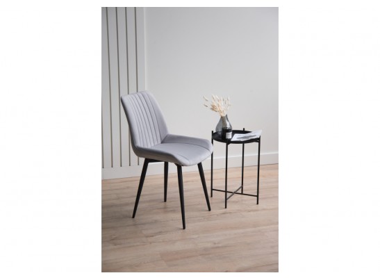 Стул на металлокаркасе Седа светло-серый (zd 960) / черный в Каменске-Уральском