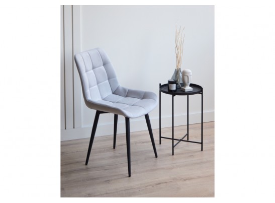 Стул на металлокаркасе Челси К светло-серый (zd 960) / черный в Каменске-Уральском