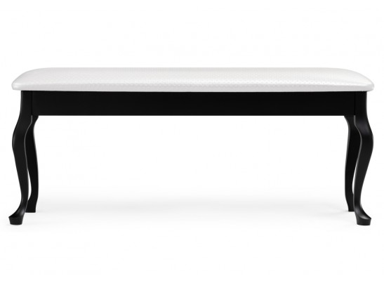 Банкетка Хиль черная / кожзам белый пунто в Каменске-Уральском