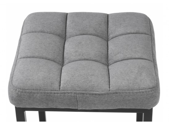 Барный стул Лофт ткань канди грей / черный матовый в Каменске-Уральском