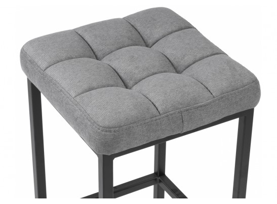 Барный стул Лофт ткань канди грей / черный матовый в Каменске-Уральском