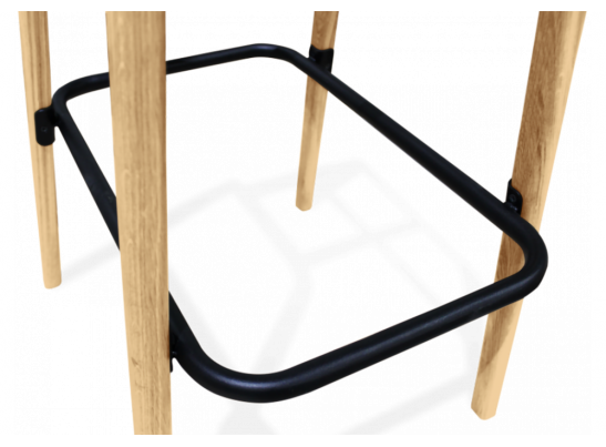 Барный стул SHT-ST19/S94 черный / прозрачный лак в Каменске-Уральском