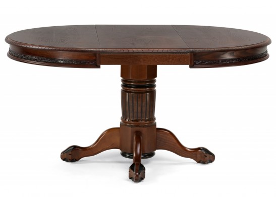 Деревянный стол Альфред круглый орех / коричневая патина в Каменске-Уральском