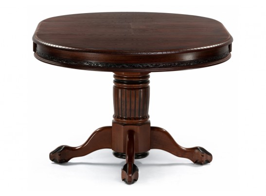 Деревянный стол Альфред круглый орех / коричневая патина в Каменске-Уральском