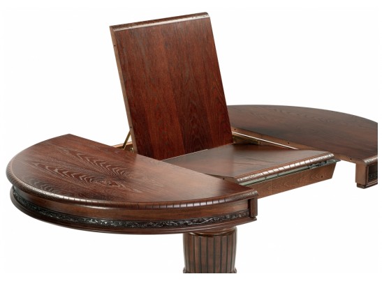 Деревянный стол Альфред 110(160)х110х80 орех / коричневая патина в Каменске-Уральском