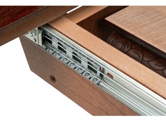 Деревянный стол Альфред 110(160)х110х80 орех / коричневая патина в Каменске-Уральском