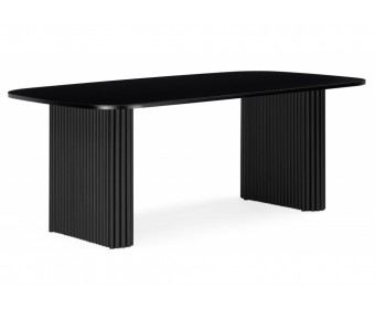 Деревянный стол Бавария B 200 х 90 черная пленка шагрень / черный