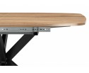 Деревянный стол Кортез 116(160)x77 раздвижной дуб табачный / черный