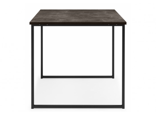 Деревянный стол Лиман 117 х 77 бетон темный / черный матовый в Каменске-Уральском