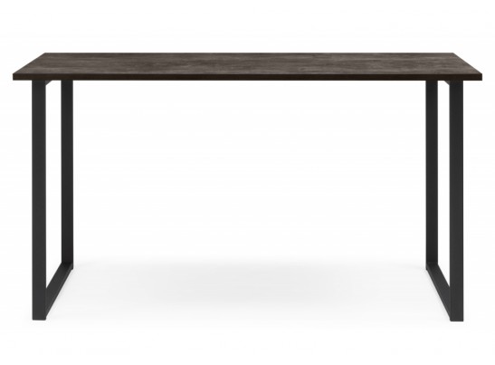 Деревянный стол Лиман 117 х 77 бетон темный / черный матовый в Каменске-Уральском